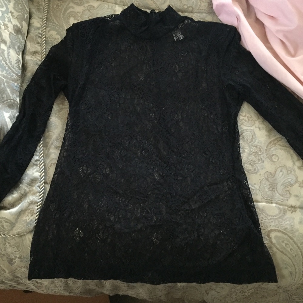 Black lace long sleeve
